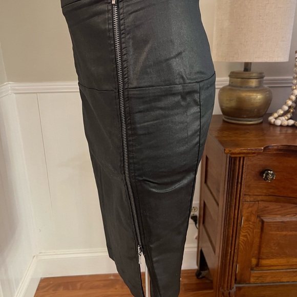 FC Jeans Gazelle Front zip pencil black size 8 skirt - Picture 5 of 10